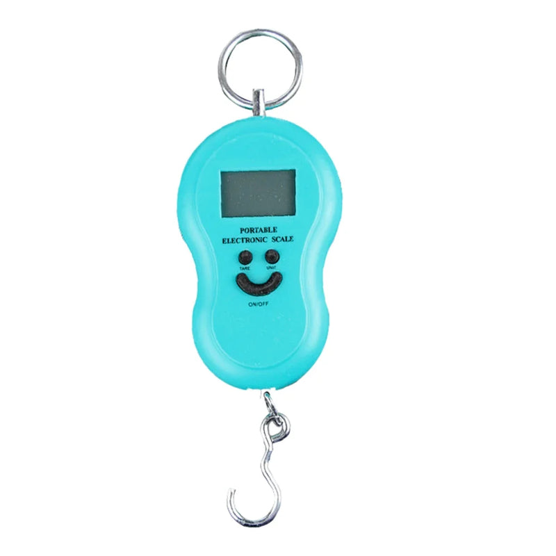 Balança de Gancho Metal Portátil Digital Mão Bolsa Mala Peixe Até 50kg Top KD2147