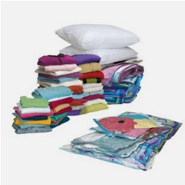 Saco Organizador à Vácuo com Zíper para Roupas e Cobertores
