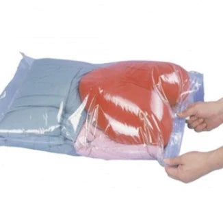 Saco Organizador à Vácuo com Zíper para Roupas e Cobertores