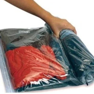 Saco Organizador à Vácuo com Zíper para Roupas e Cobertores
