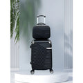 kit de Mala De Viagem 12KG 10 KG  8KG 4 Roda Gira 360 Grau Fibra + Frasqueira