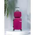 kit de Mala De Viagem 12KG 10 KG  8KG 4 Roda Gira 360 Grau Fibra + Frasqueira