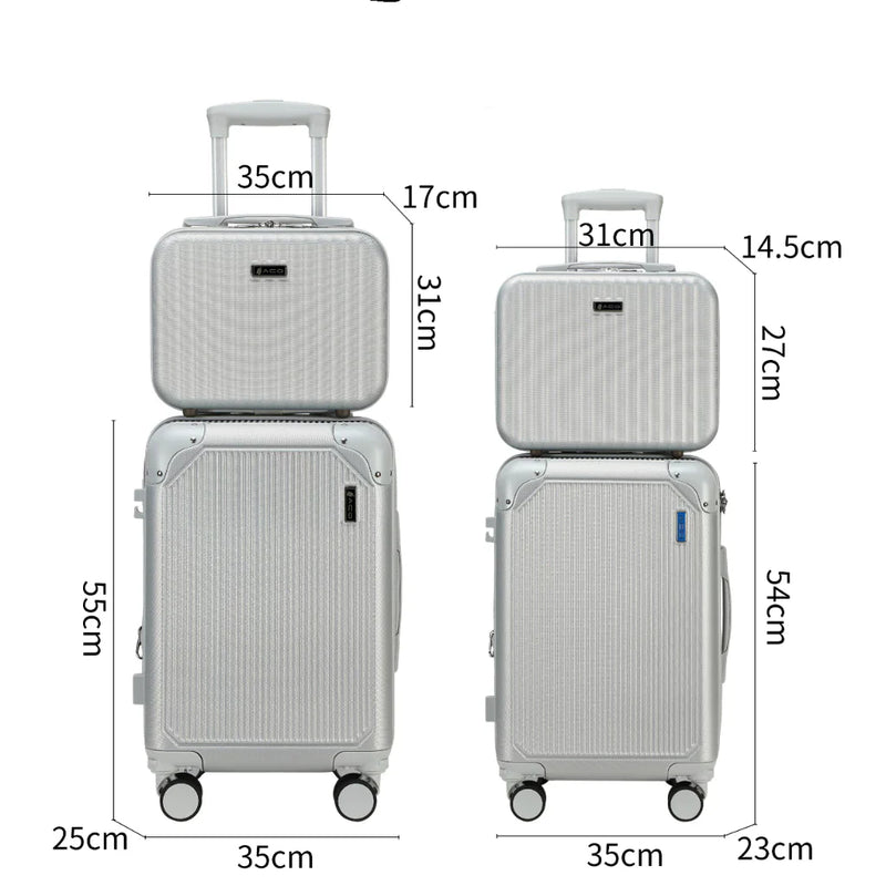 Kit Conjunto de 4 Malas de Viagem G/M/P/PP