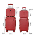 Kit Conjunto de 4 Malas de Viagem G/M/P/PP