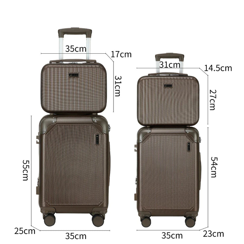 Kit Conjunto de 4 Malas de Viagem G/M/P/PP