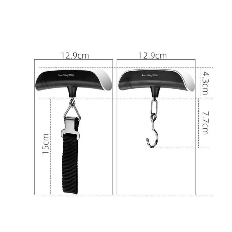 Balança Digital Portátil De Mão Mala Bagagem Até 50kg marca XTRAD