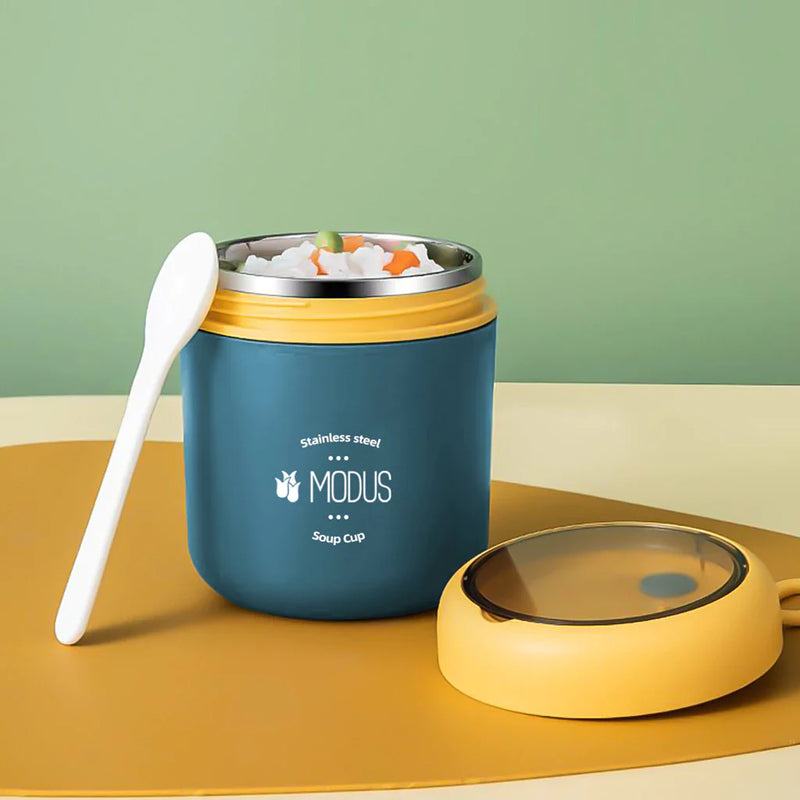 Lancheira Térmica 530ml Infantil com Colher em Aço Inoxidável
