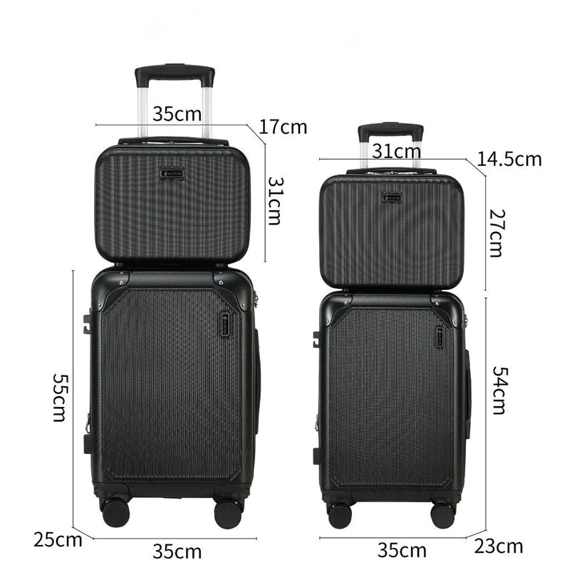 Kit Conjunto de 4 Malas de Viagem G/M/P/PP