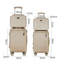 Kit Conjunto de 4 Malas de Viagem G/M/P/PP