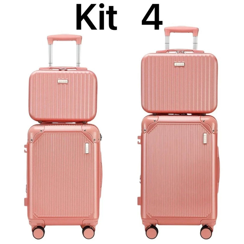 Kit Conjunto de 4 Malas de Viagem G/M/P/PP