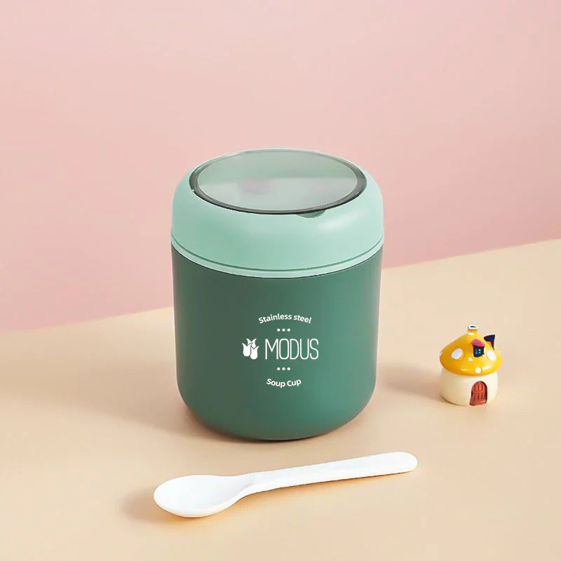 Lancheira Térmica 530ml Infantil com Colher em Aço Inoxidável